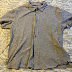 Men’s Short Sleeve Button-up Knit Shirt